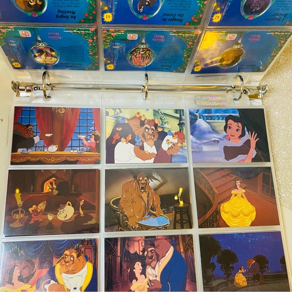 Vintage 1992’ Disney Beauty and the Beast Movie Trading Cards w/Binder Mint Card - Picture 11 of 15